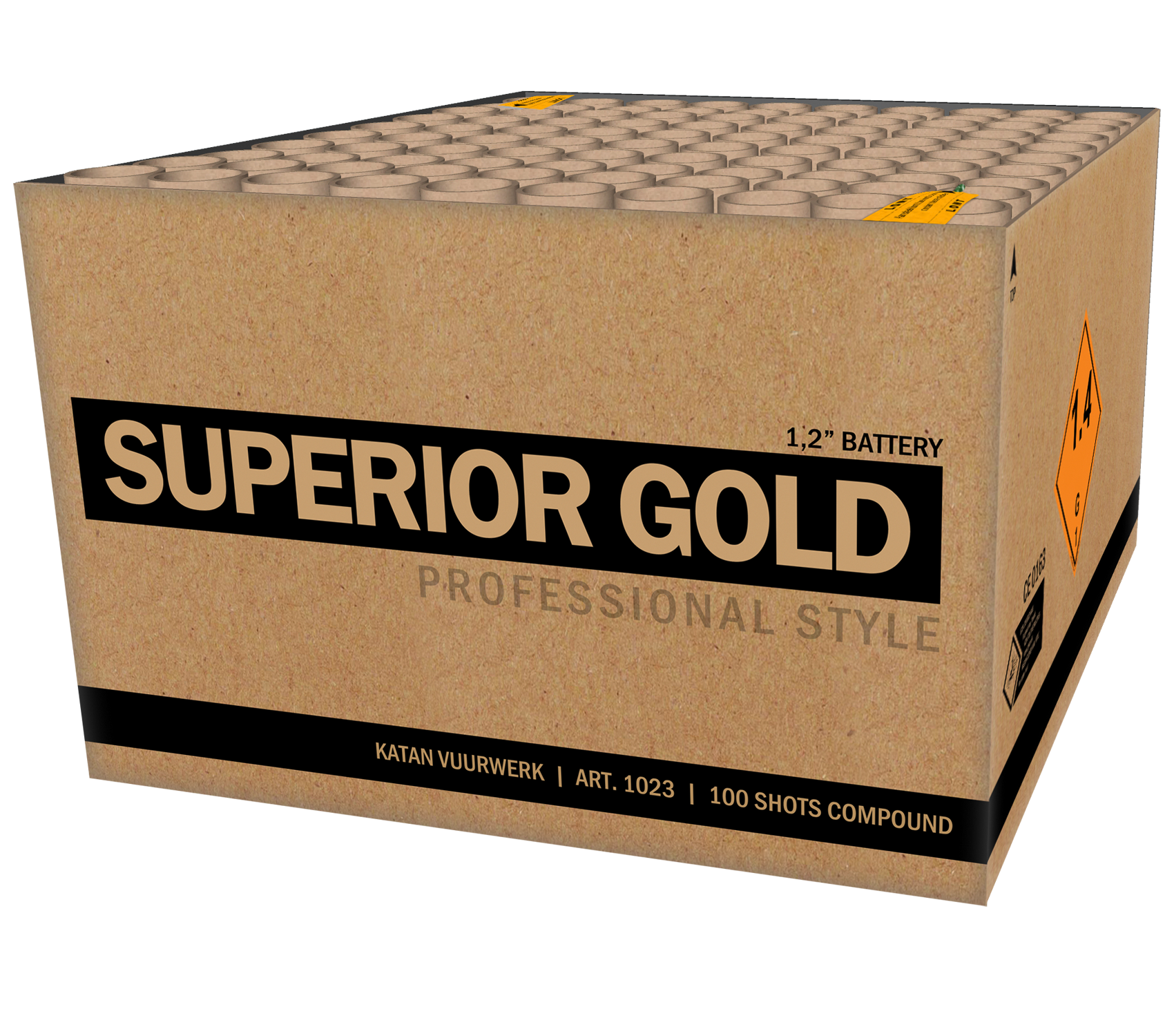 Katan Superior Gold 100 Schuss Verbundfeuerwerk