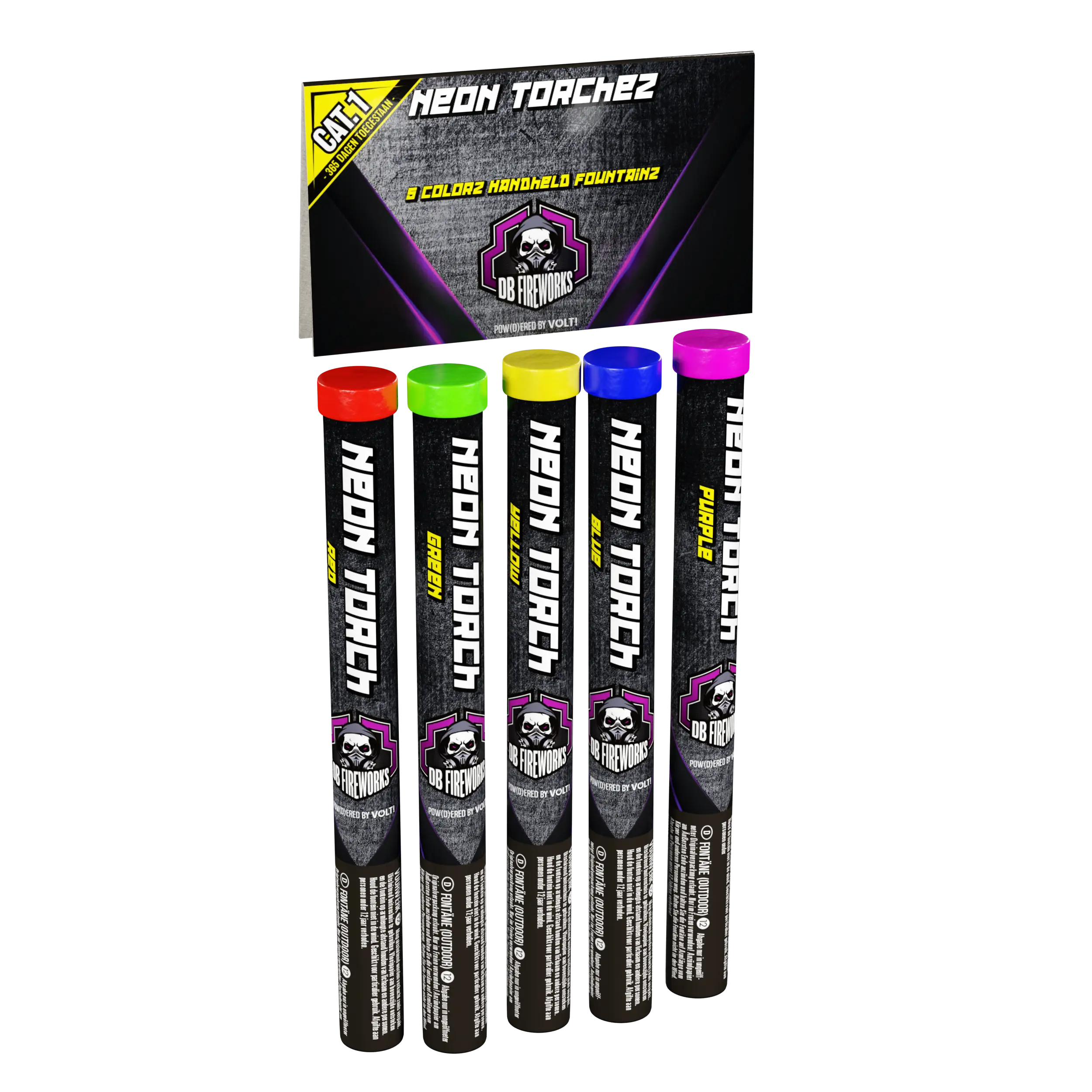 Neon Torchez 5er Pack Bengalfackeln F1 VOLT!