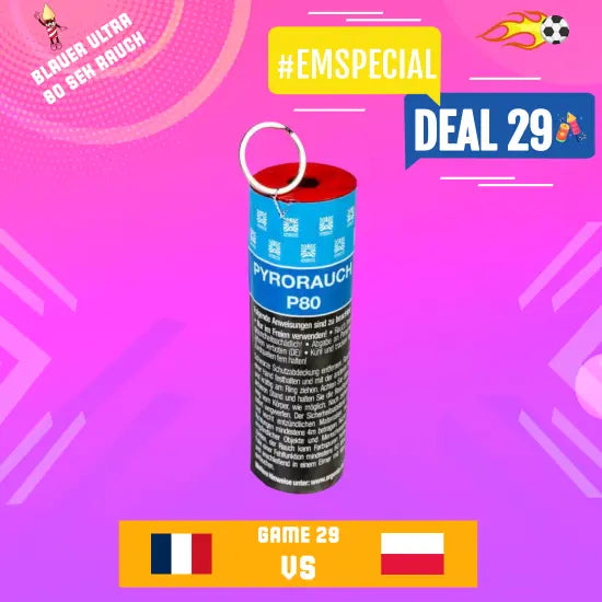 #DEAL 29 ⚽ Argento Pyrorauch Blau P80 Argento