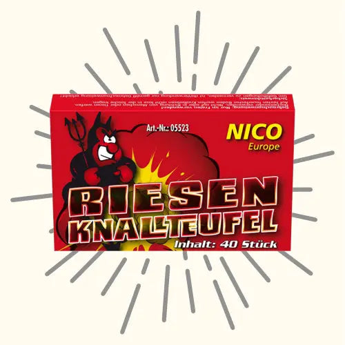 Knallteufel Riesen Knallerbsen 40er Pack F1 Nico