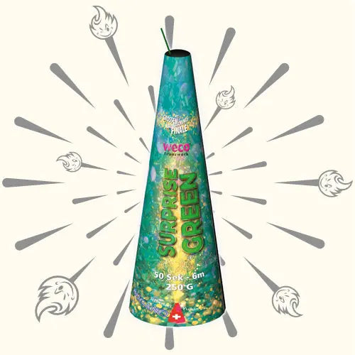 Weco Bugano Überraschungsvulkan Grün 6m Weco