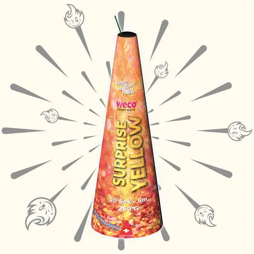Weco Bugano Überraschungsvulkan Gelb 6m Weco