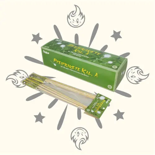 Pfeifrakete Kal. A 6er Pack mit Silberschweifaufstieg Knall Funke