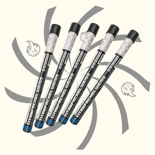 Argento Titanfackeln Weiss 5er Pack Argento