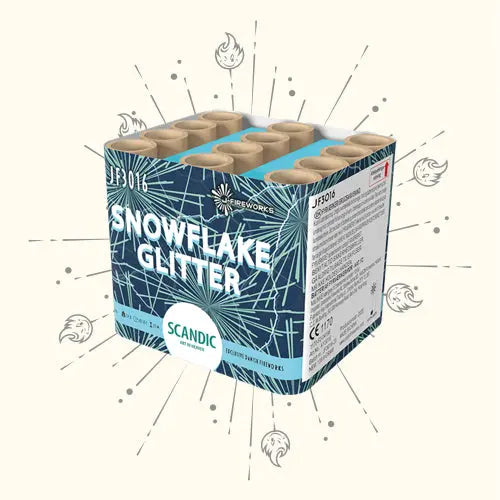 Scandic Snowflake Glitter 12sh Scandic