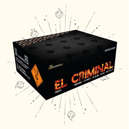Pyrocentury El Criminal 131sh Compound XXL Pyrocentury