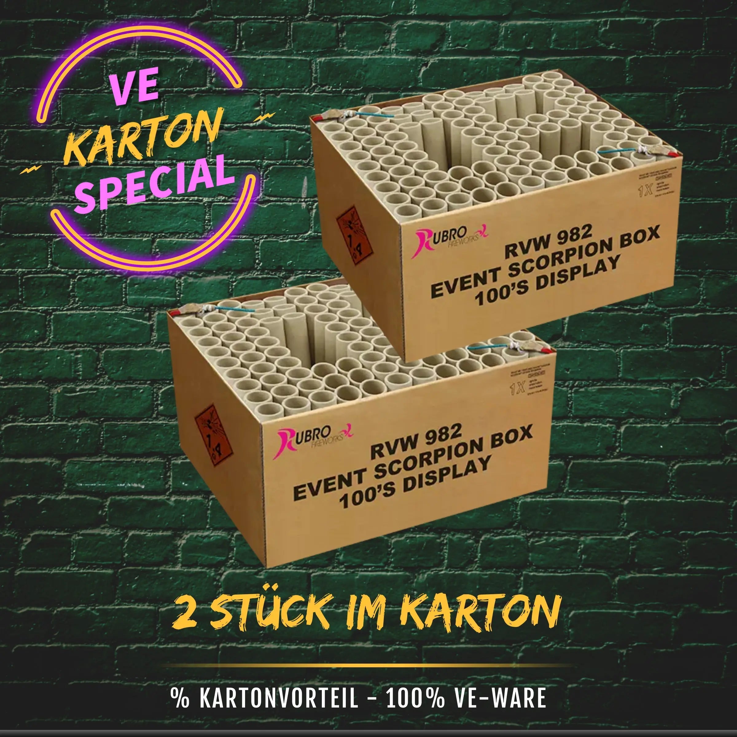 Event Scorpion Box 100's Display - 2 Stk - VE | Special (Batch 2023) Rubro