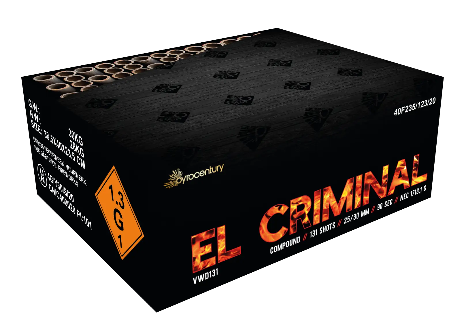 Pyrocentury El Criminal 131sh Compound XXL Pyrocentury