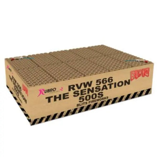 The Sensation 500 - 500 Schuss XXL Feuerwerk Showbox Rubro