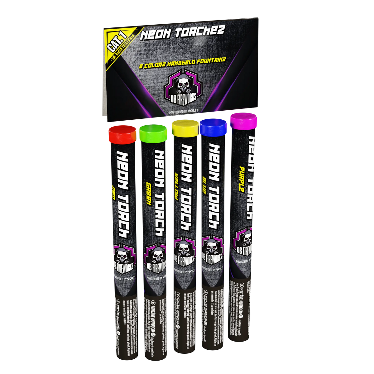 Neon Torchez 5er Pack Bengalfackeln F1 VOLT!