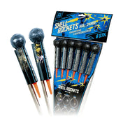 Shellrockets Cal. 34 mm 6er Pack Kugelraketen Argento