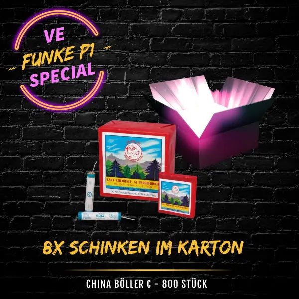 Funke China Böller C - 8 Schinken P1 VE | Special (Batch 2023) Funke