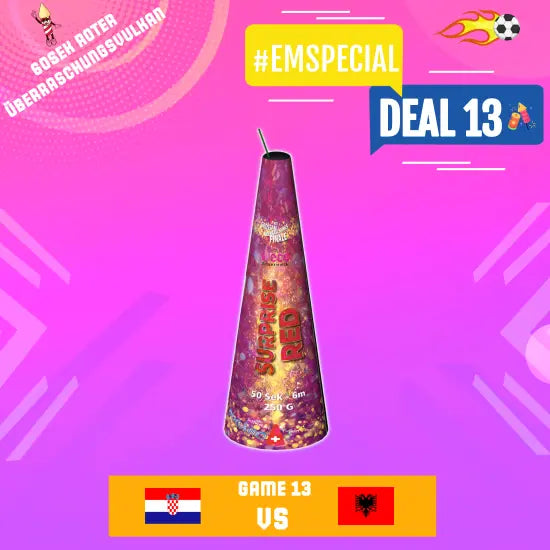 #DEAL 13 ⚽ Weco Bugano Überraschungsvulkan Rot 6m Weco