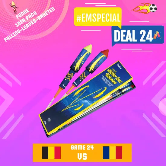 DEAL #24 ⚽ Blättertanz Raketen 10er Pack Funke