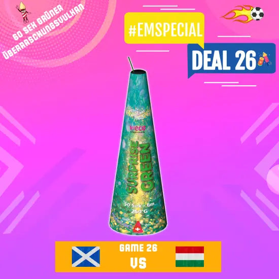 #DEAL 26 ⚽ Weco Bugano Überraschungsvulkan Grün 6m Weco