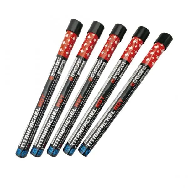 Argento Titanfackeln Rot 5er Pack Argento