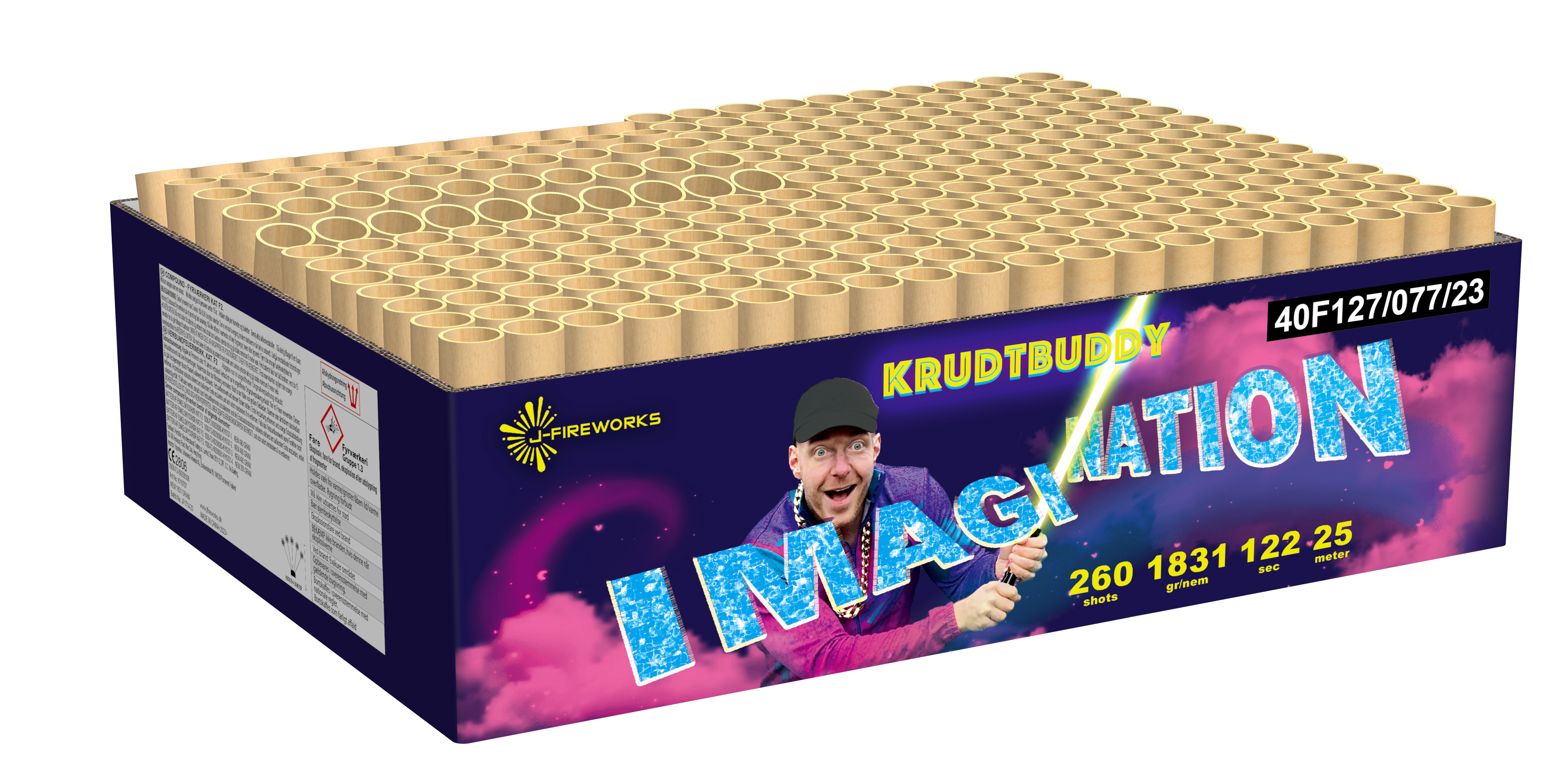 J-Fireworks Krudtbuddy Imagination 260 Schuss Verbundfeuerwerk
