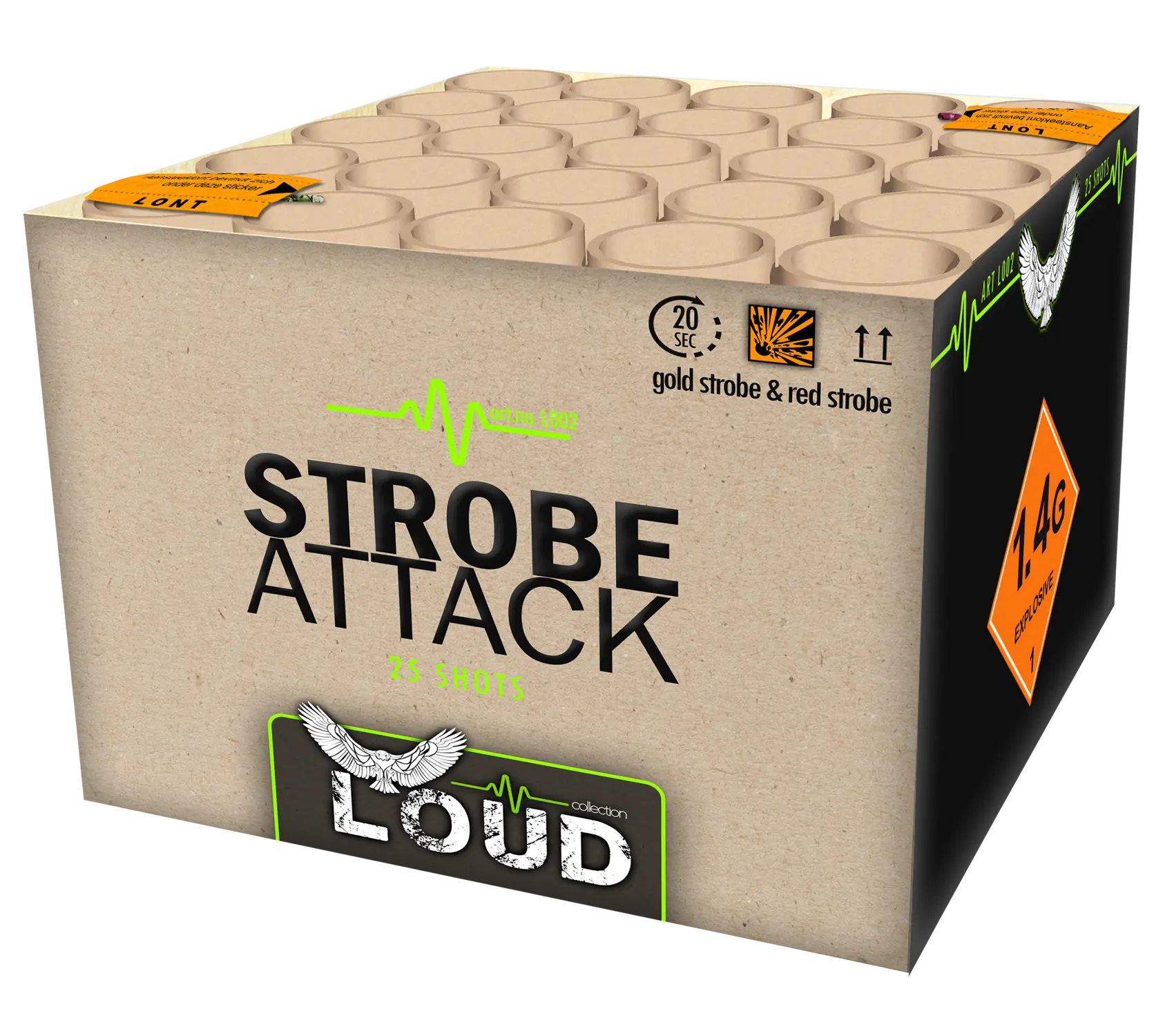 Katan Strobe Attack 25 Schuss Feuerwerksbatterie
