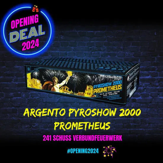 Argento Pyroshow 2000 Prometheus 241 Schuss mixed ⭕ Argento