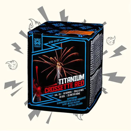 Argento Titanium Crossette Rot 16sh Argento