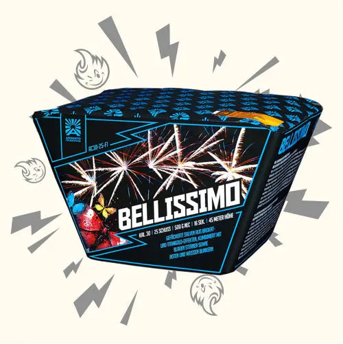 Bellissimo Fan 25sh Argento
