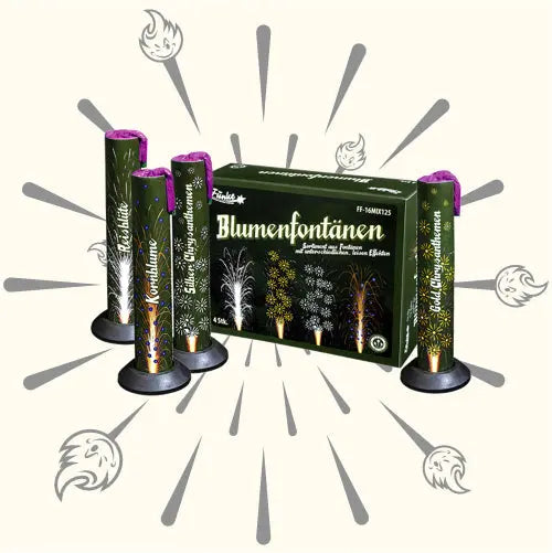 Funke Blumenfontänen 4er Pack Bodenfontänen Funke