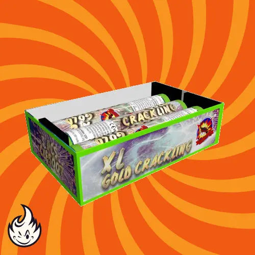 SRPyro XL Gold Crackling Single Shots 30 mm 3er Pack SRPyro
