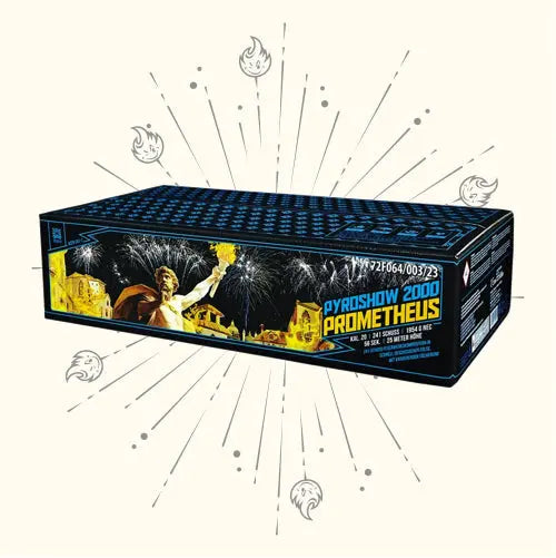Argento Pyroshow 2000 Prometheus 241 Schuss mixed ⭕ Argento