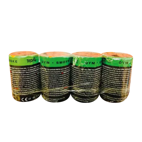 Rauchtöpfe Smoke Grün 4er Pack 50 mm Tropic