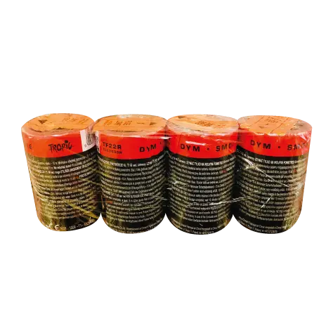 Rauchtöpfe Smoke Rot 4er Pack 50 mm Tropic