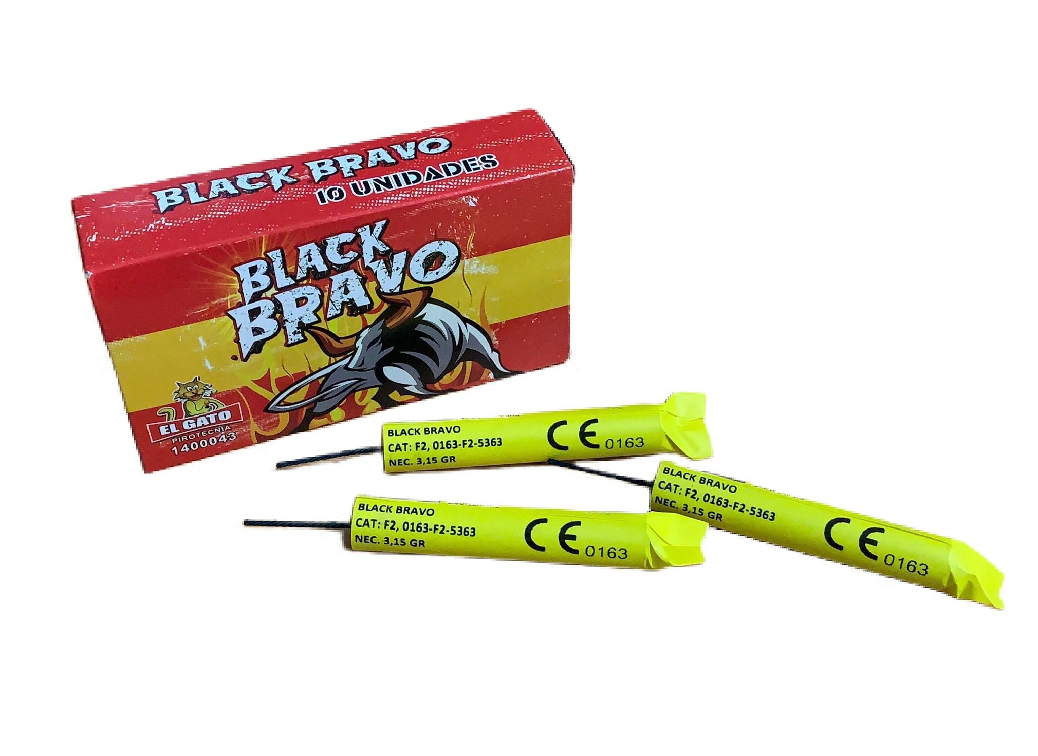 Black Bravo 10er Pack Böller - Made in Spain