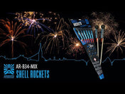 Shellrockets Cal. 34 mm 6er Pack Kugelraketen