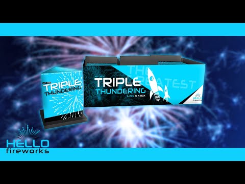 HELLO Triple Thunderking 6er Pack 3-Schlag Salut-Bombenrohre