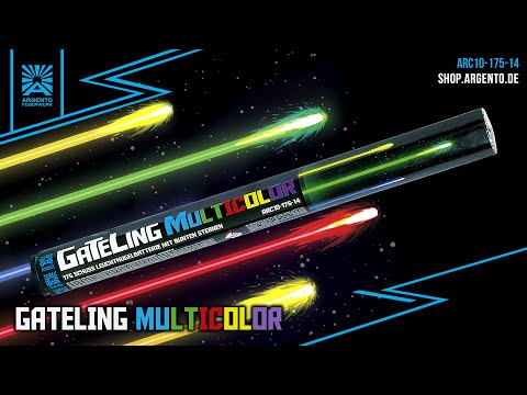 Argento GaTeling Multicolor Leuchtkugelbatterie 175sh Bunte Sterne