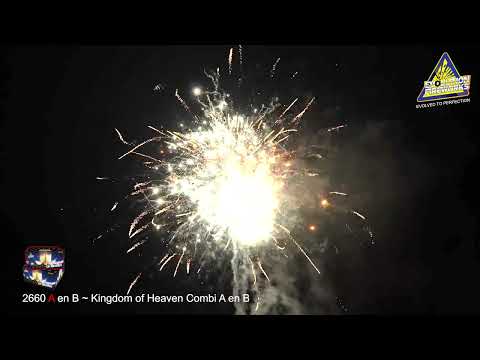 EVOLUTION Fireworks Kingdom of Heaven A | B 288 Schuss Doppel Verbundfeuerwerk Showbox XXL Video