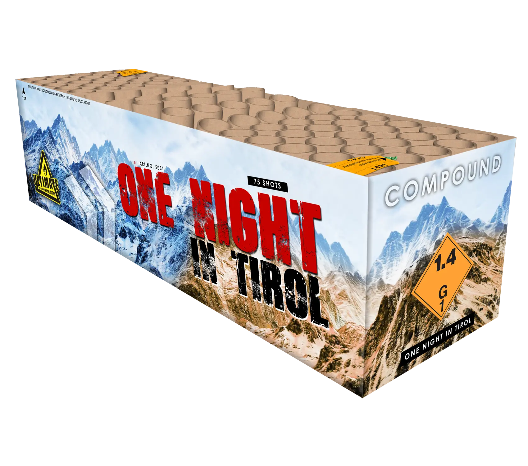 Katan One Night in Tirol 75 Schuss Verbundfeuerwerk