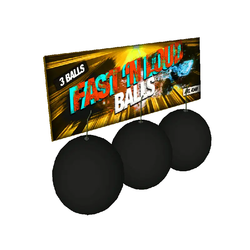 Fast'n Loud Balls - XL Cracklingbälle 3er Pack Katan