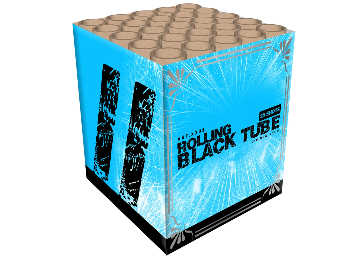 Katan Rolling Black Tube 25 Schuss Feuerwerksbatterie