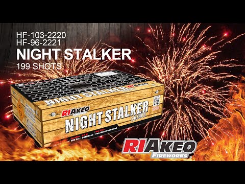 RIAKEO Night Stalker - 199 Schuss High-End Verbundfeuerwerk 25/30 
