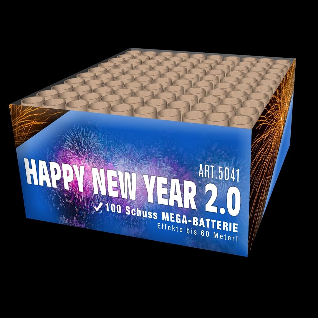 Happy New Year 2.0 - 100 Schuss Verbundfeuerwerk XXL